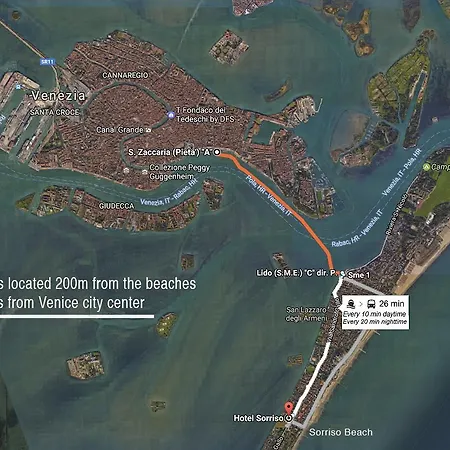 Hotell Sorriso Venedig-Lido